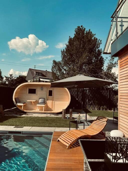 Villa Dreamy Vibes mit Privatem Pool&Rheinblick Niederkassel Exterior foto
