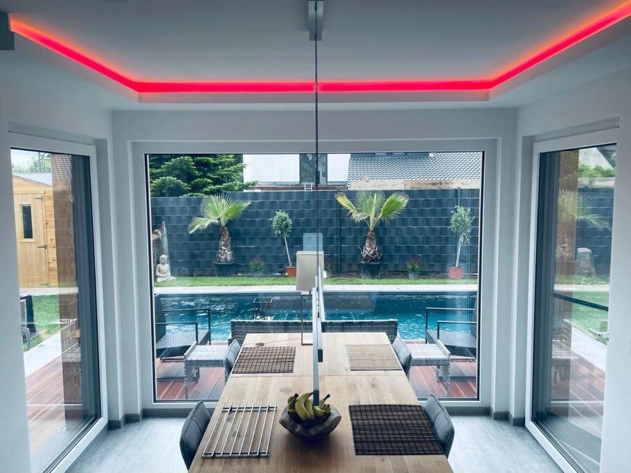 Villa Dreamy Vibes mit Privatem Pool&Rheinblick Niederkassel Exterior foto